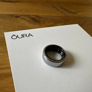 Oura Ring Gen 3 Horizon Silver, Size 6